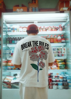 BREAK THE RULES TEE — WHITE
