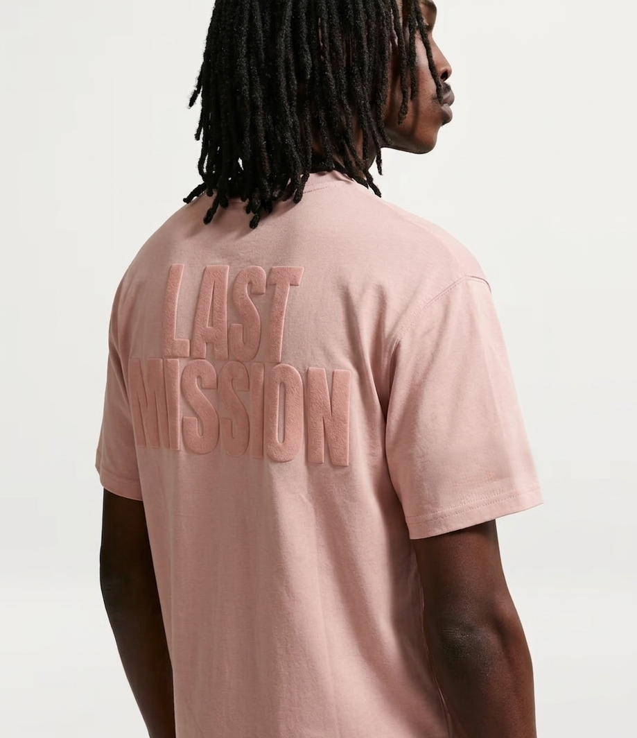 LAST MISSION TEE — SAND PINK