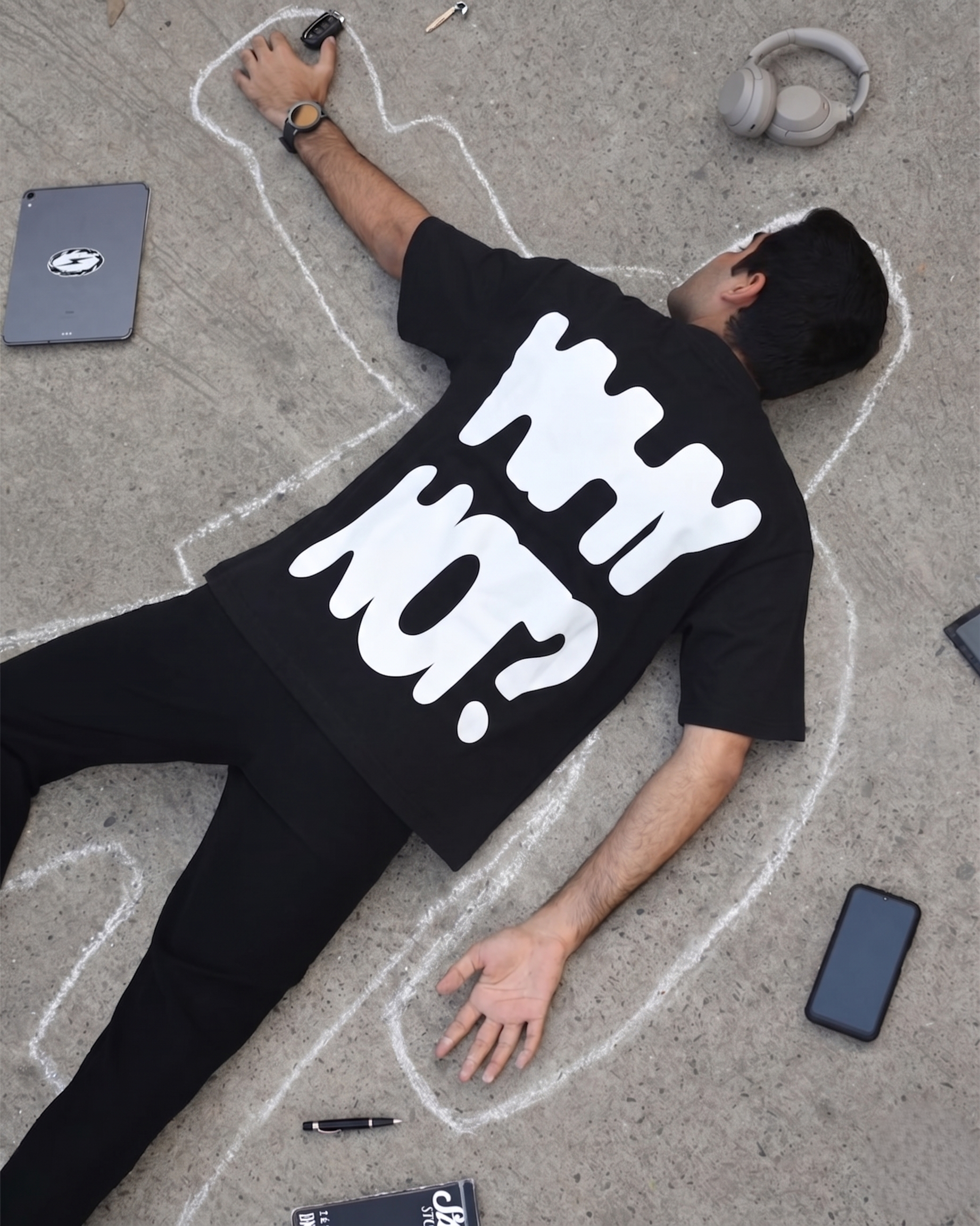 WHY NOT? TEE - BLACK