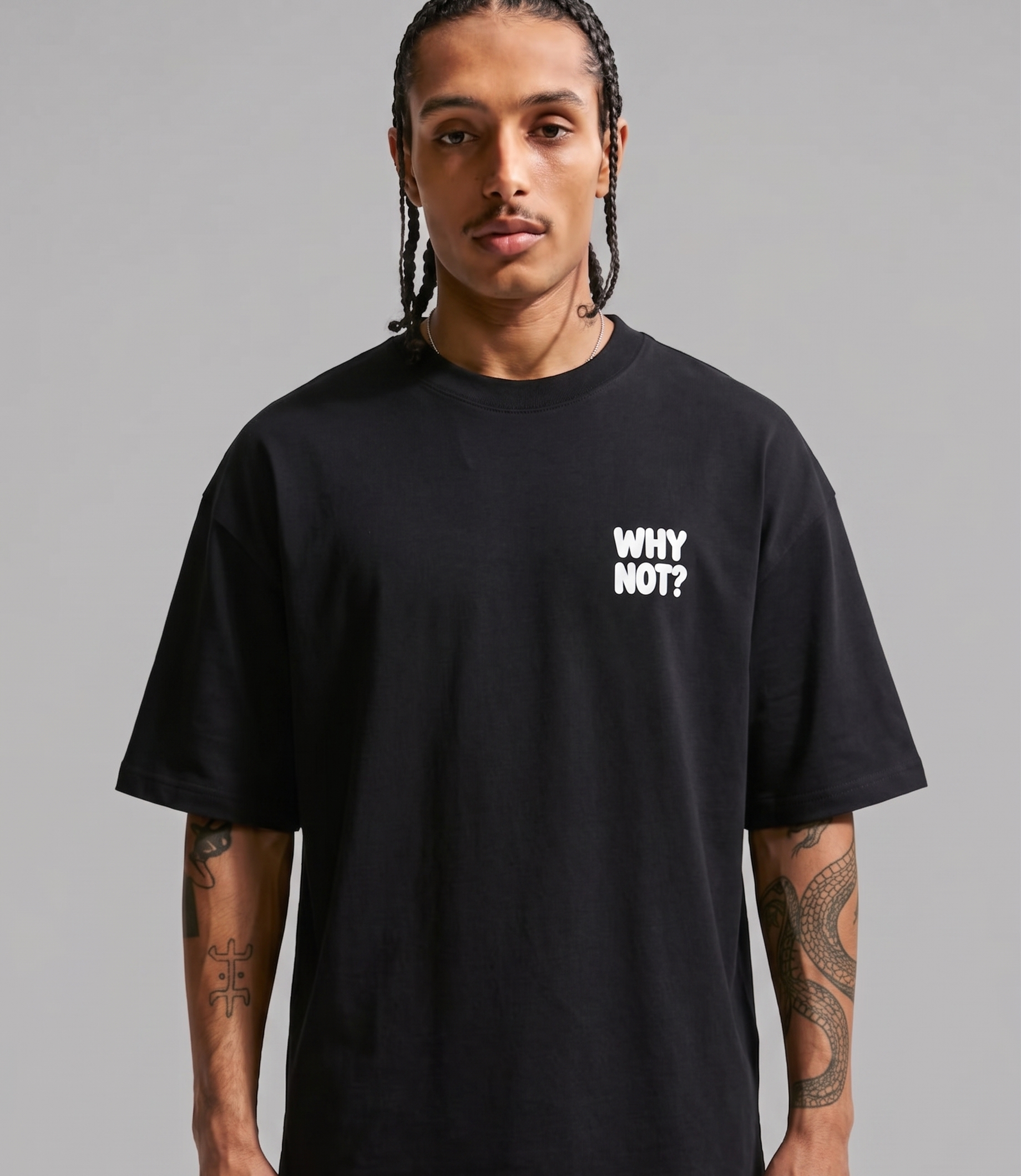 WHY NOT? TEE - BLACK
