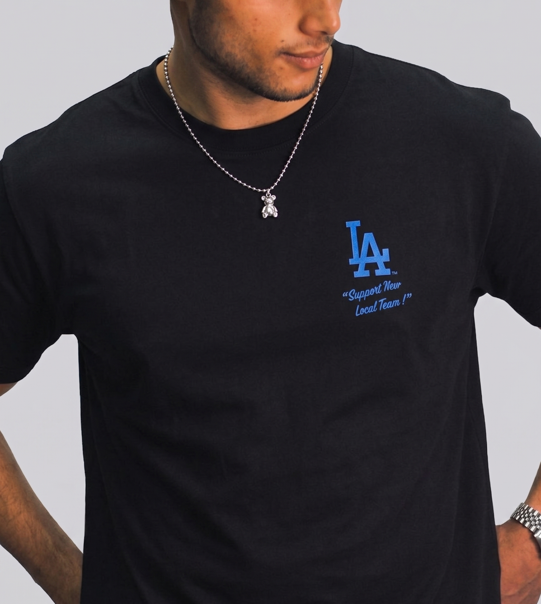 LA TEAM TEE — BLACK