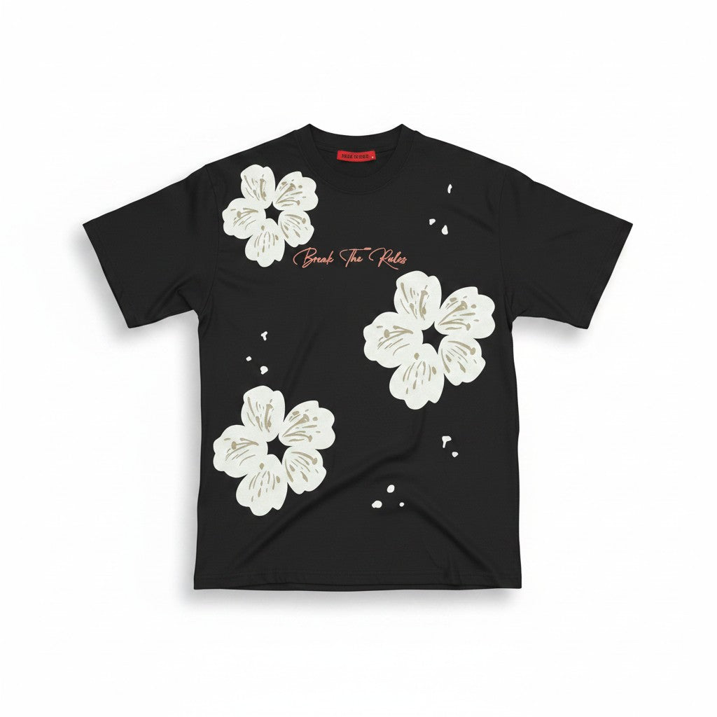 BREAK THE RULES TEE — BLACK